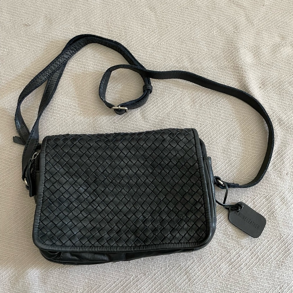 Genuine Leather Black Purse